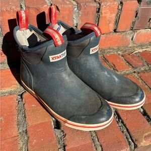 XTRATUF Men's Ankle Deck Boot - Navy - 7